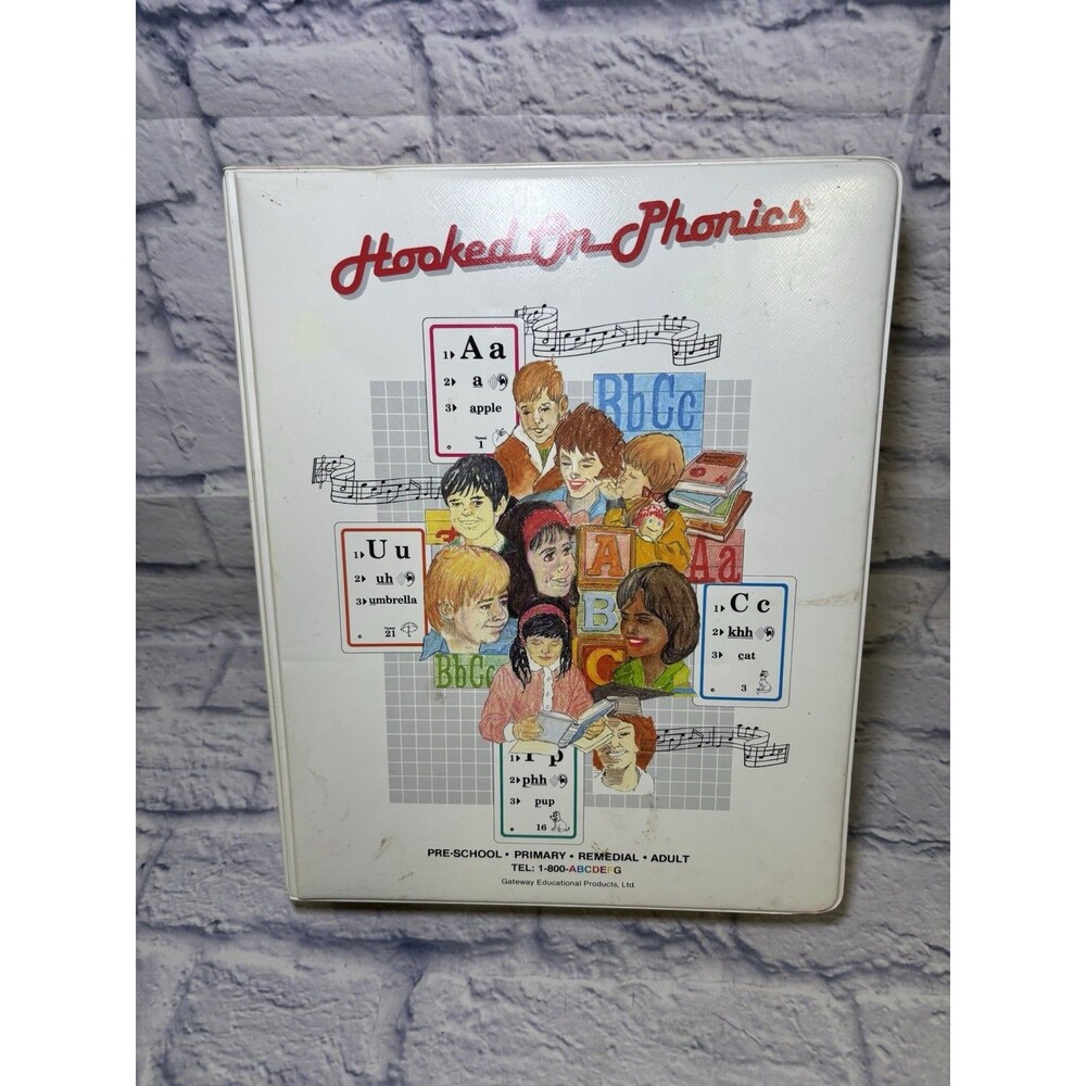 Vtg 1984 Hooked On Phonics Set Home School Preschool Remedial Tape Read